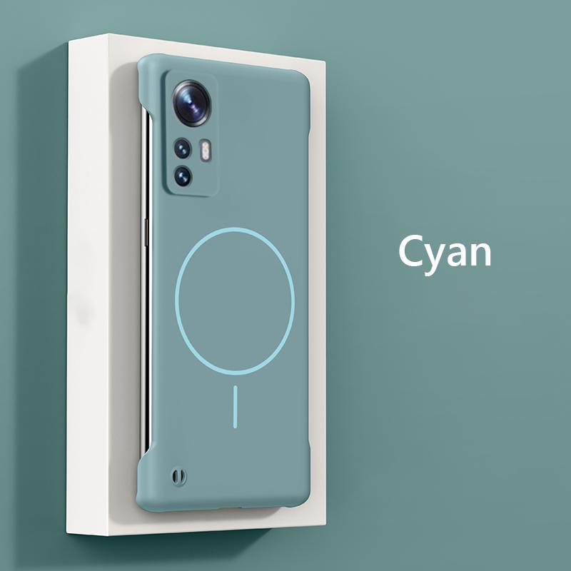 For  Frameless Magnetic Wireless Charging Phone Case For Xiaomi 12 Pro 12X Xiaomi12 Pro G Slim Hard Back Cover