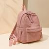 Kordfløyel Skolesekk Dame Ryggsekk Stor Kapasitet Student Reise Ryggsekk