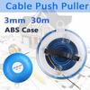3mm ABS Plastic 30 Meter Blue Guide Device Fiberglass Electric Cable Push Pullers Duct Fish Tape Wire Reel Puller Blue & White