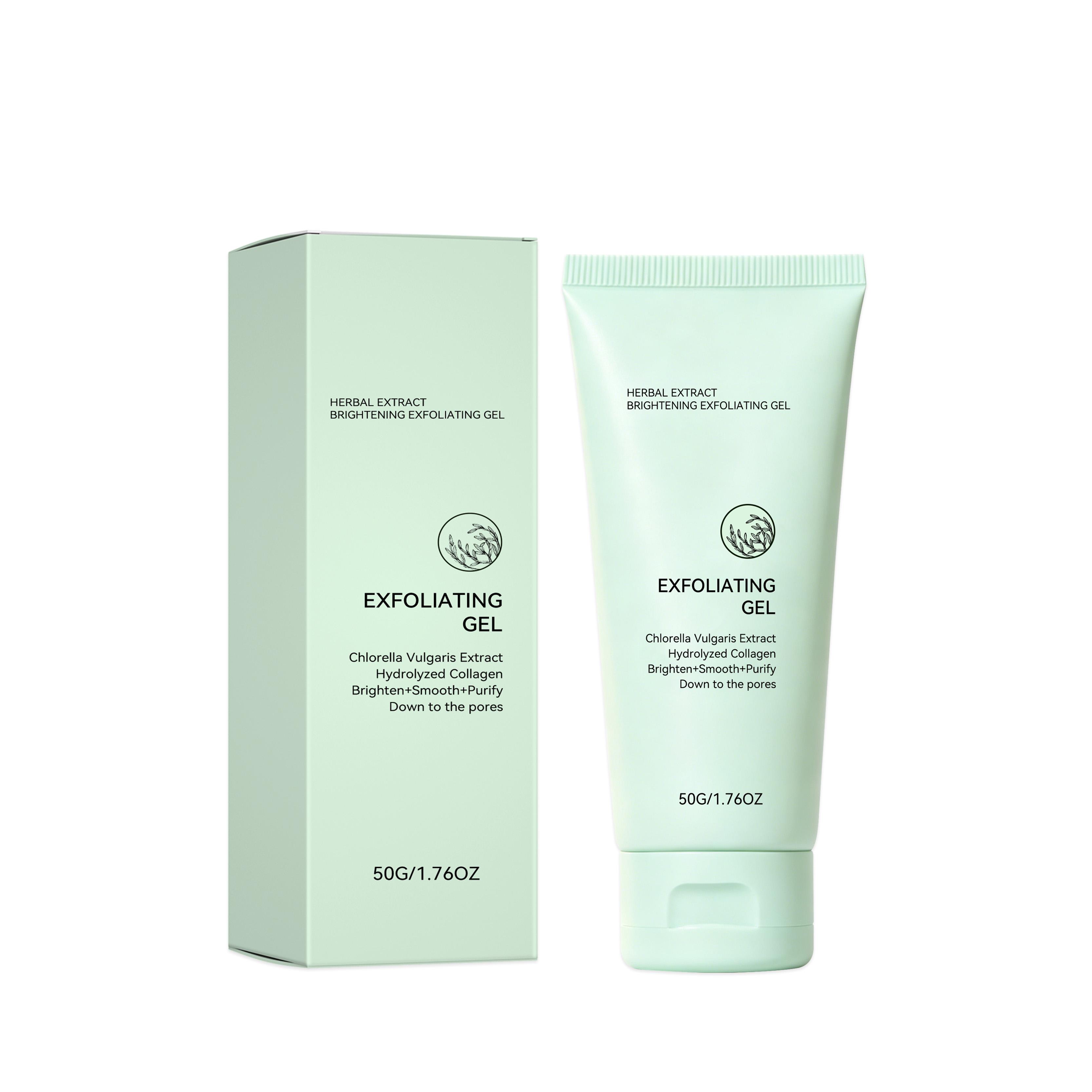 Aufhellendes Peeling-Gel Sanfte Reinigung und Pflege für die Gesichtshaut, erfrischendes und feuchtigkeitsspendendes tägliches Gesichtspflege-Gel 50g white