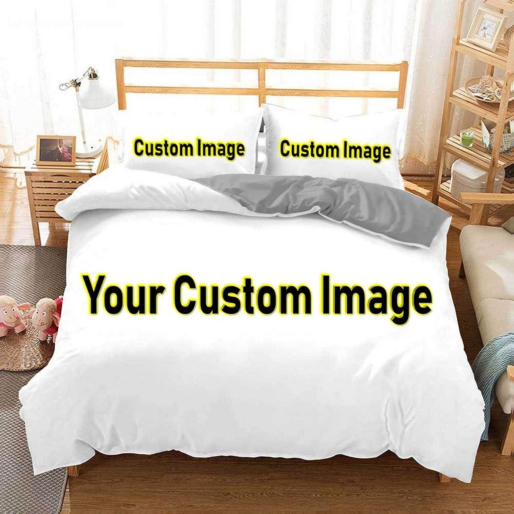 3D Vlastní Foto Ložní Set Zajímavý Kreativní Přizpůsobený Povlak na Peřinu s Povlaky na Polštáře Twin Full Queen King Size Dropshipping