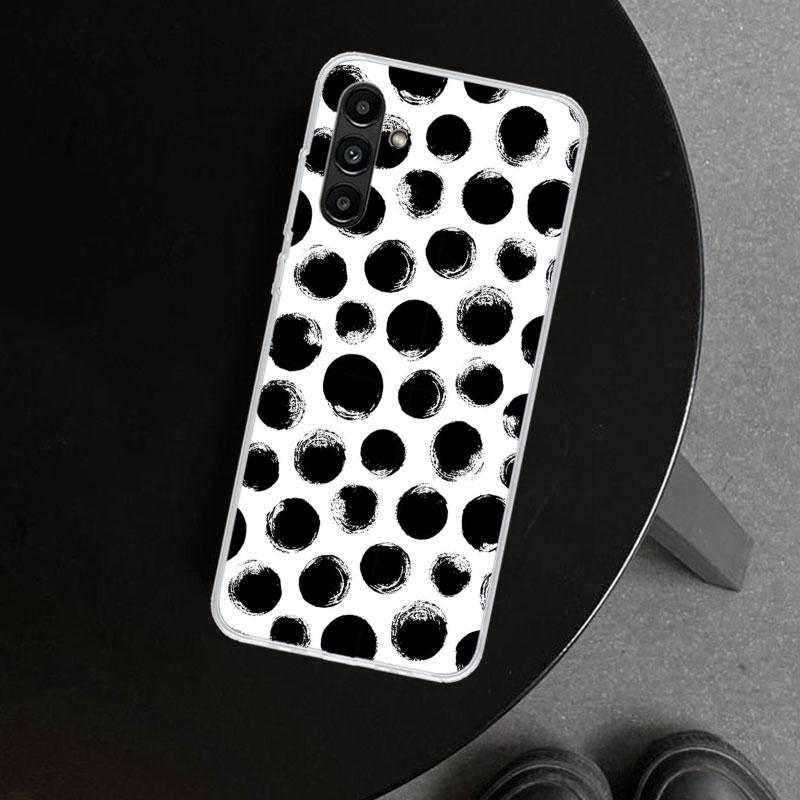 Polka Dots Art Phone Case Cover for Samsung Galaxy A17 A16 A26 A36 A56 A57 A37 A15 A25 A35 A55 A14 A24 A34 A54 A13 A23 A33 A53 G