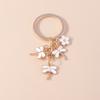 Cute Enamel Dragonfly Keychain Women Girls Key Ring Pendants for Handbag DIY Handmade Key Chains Jewelry Gifts