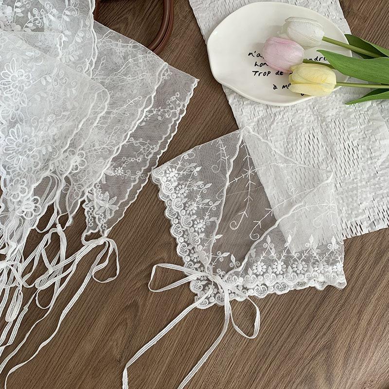 Retro Spitze Dreieckstuch Bestickte Spitze Haarband Für Frauen Mädchen Trendiger Dreieckiger Kurzer Rock Halbrock Po-Vorhang