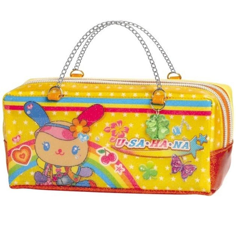 Sanrio twin zipper pencil case Usahana Pop Gal