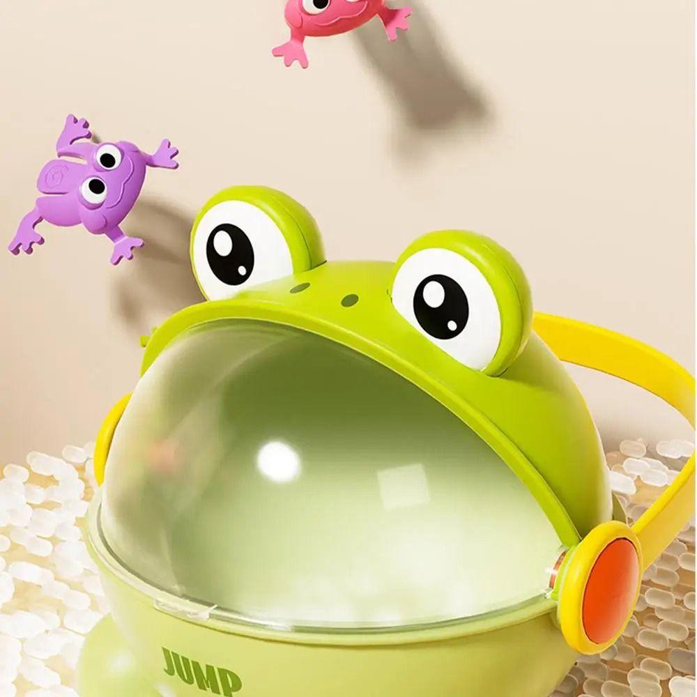 With Storage Bucket Bouncing Toad Game Cute Animals Kid Finger-press Toy  Education Toy