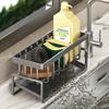 Kitchen Storage Rack Drain Water Water Tank Cloth Rack Carbon Steel Material No Punching Wall Mounted Household Arrangement