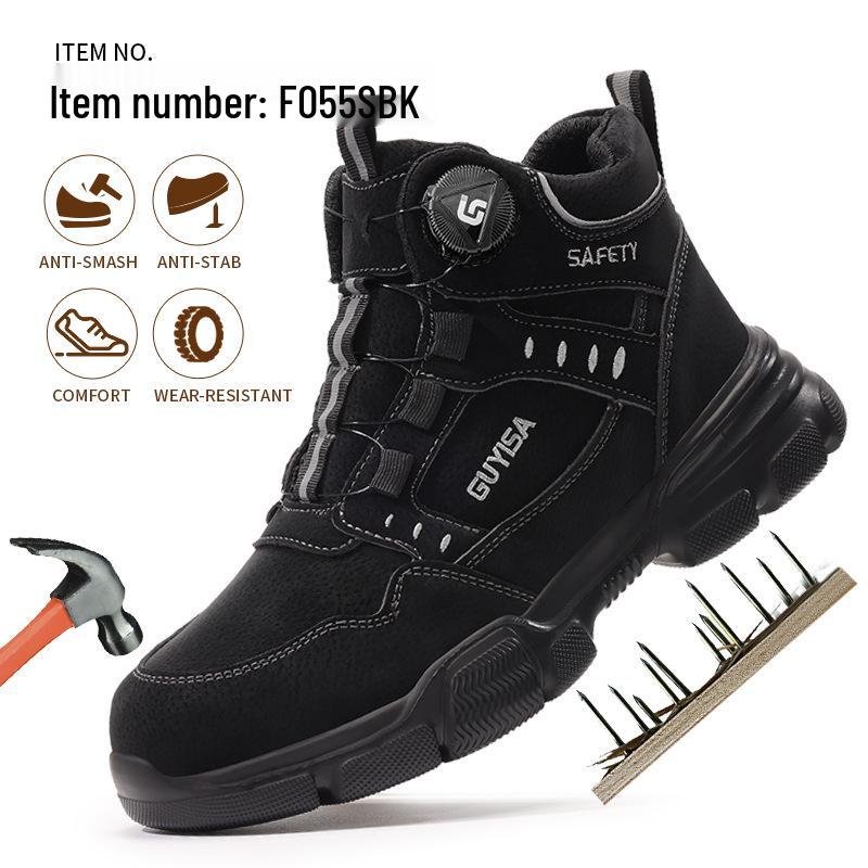 Men's 10KV Insulated Winter Safety Shoes: Anti-Smash, Anti-Puncture, Wear-Resistant, Comfortable for Long Standing