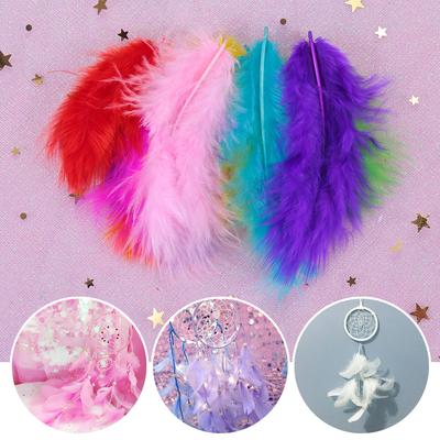 100 pezzi Piume Soffici Naturali Materiale Acchiappasogni Riempitivo Scatola Regalo Ornamento Palloncino Artigianato Fai da Te Decorazioni per Feste Forniture per Matrimonio