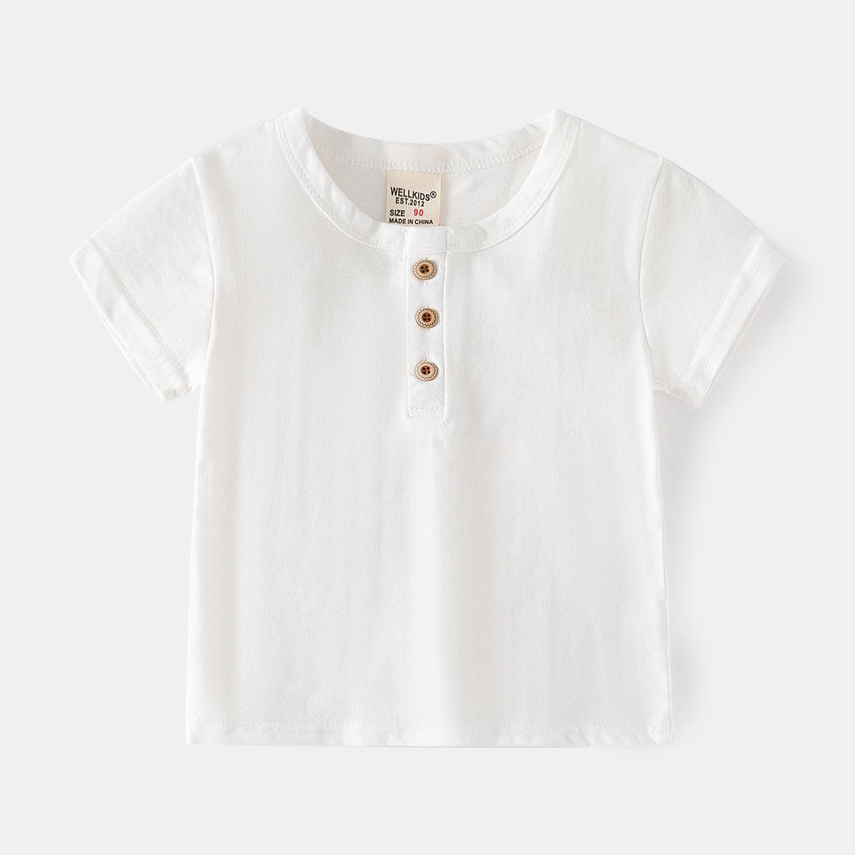 

Мягкая и удобная хлопковая летняя футболка с коротким рукавом для мальчиков 130 cm