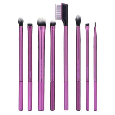 Everyday Eye Essentials, Shadow + Eyeliner + Mascara, 8 Brushes