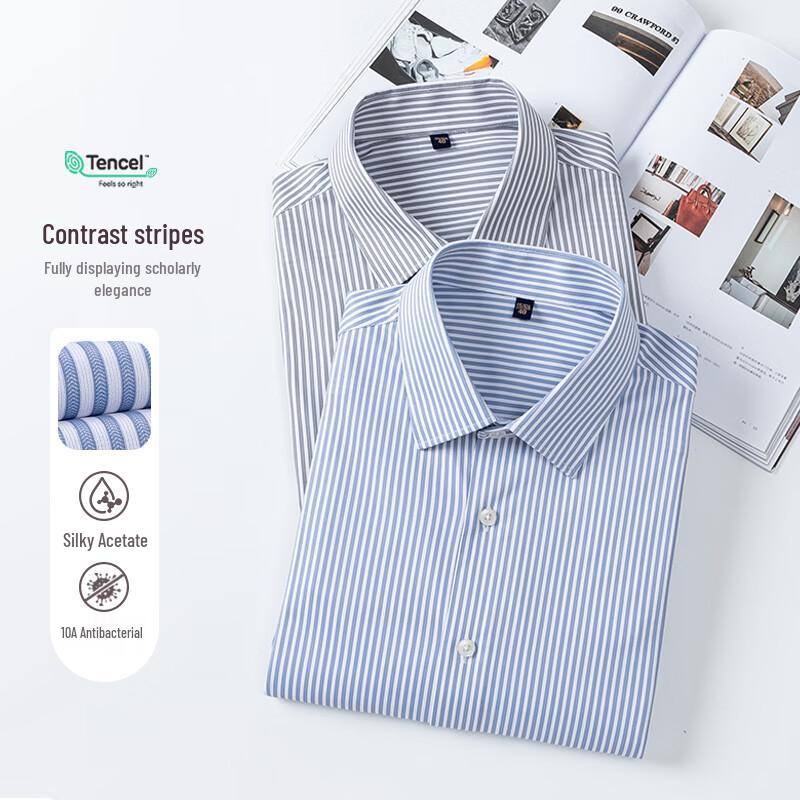 Pierre Cardin Men s Wrinkle-Free Striped Long-Sleeve Shirt 39