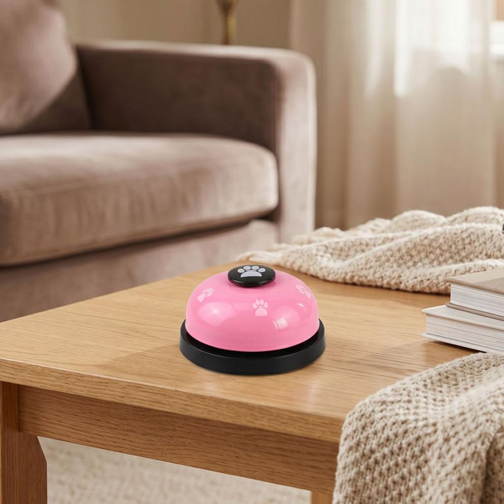 2pcs Dog Training Bell With Anti Slip Base for Pet Exercise Toilet Training Bell Ring to Go Outside Communication Red