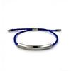 Custom Engraving Stainless Steel Couple Bracelet with Hollow Bent Tube Design