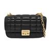 [Pre-Owned] MK Tribeca Plaid Stripe Quilted Chain Shoulder Bag Small - Very Good #8QKDMC