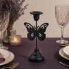 Talos Vintage Metal Candle Holder, Romantic Candlestick Dinner Table Centerpiece, Retro Aged Texture Decor for Wedding Party and Home Anniversary