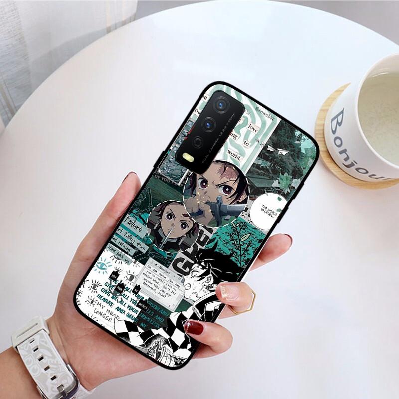 Kimetsu No Yaiba Demon Slayer Anime Phone Case for VIVO Y31 Y21 Y70 Y21S Y20 Y72 1907 Y12 Y11S Y53S Y33S Y55 Y76 Y51 Y15S Y01