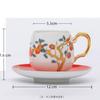 Enamel Color Ceramic Coffee Cup And Saucer Set Creative Mug Master Single Cup Wanhua Inner Arowana Blue And White Porcelain Tea Cup