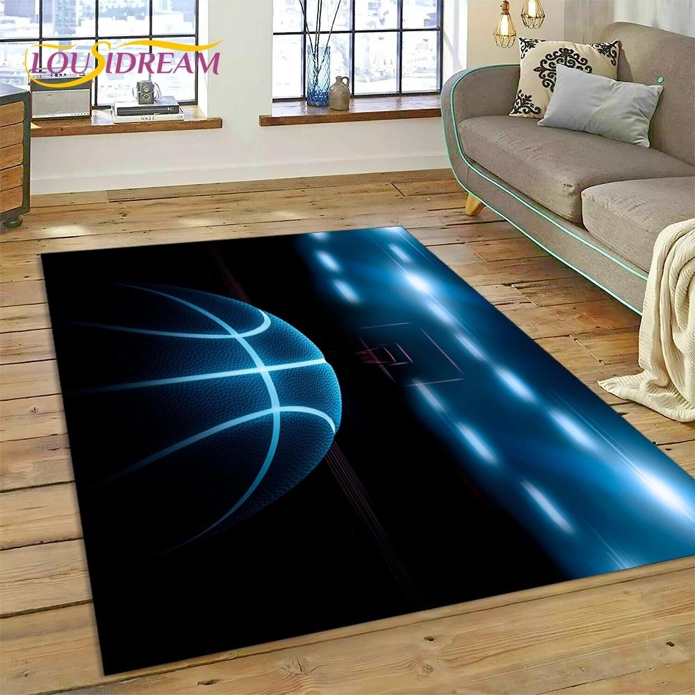 Lastest Basketball Court Frame Cartoon Rug Carpet for Living Room Bedroom Home Decor,Decoration for Sofa Doormat