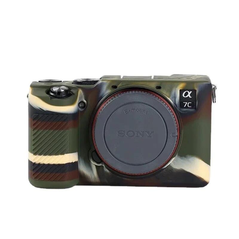 Sony A7C Silikonhülle, Gummigehäuse, Schutzrahmen, Haut für Sony A7C Alpha 7C ILCE-7C Kamera, weich