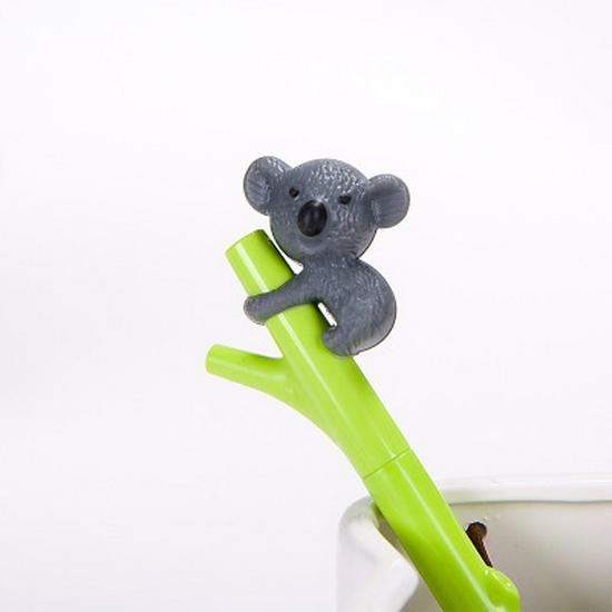 Korean Cute Cartoon Animals Gel Pen - 0.5mm Black Ink Stationery