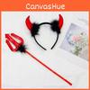 Princess Costume Accessory With Lace Devil Horns And Tail For Halloween Events