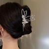 New Luxury Elf Metal Hair Claw for Women Crab Clip Hairpin Crystal Zircon Hair Accessories Shiny Barrette Headband Jewelry Gifts