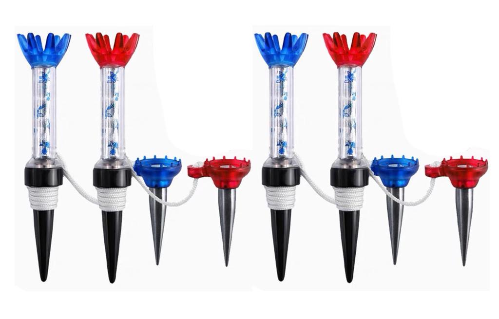 TSUCIA Golftees mit magnetischen Tees Langes Golf-Tee Golf-Set aus 4 Teilen - Tees, Halter, Anti-Verlust, Zubehör,