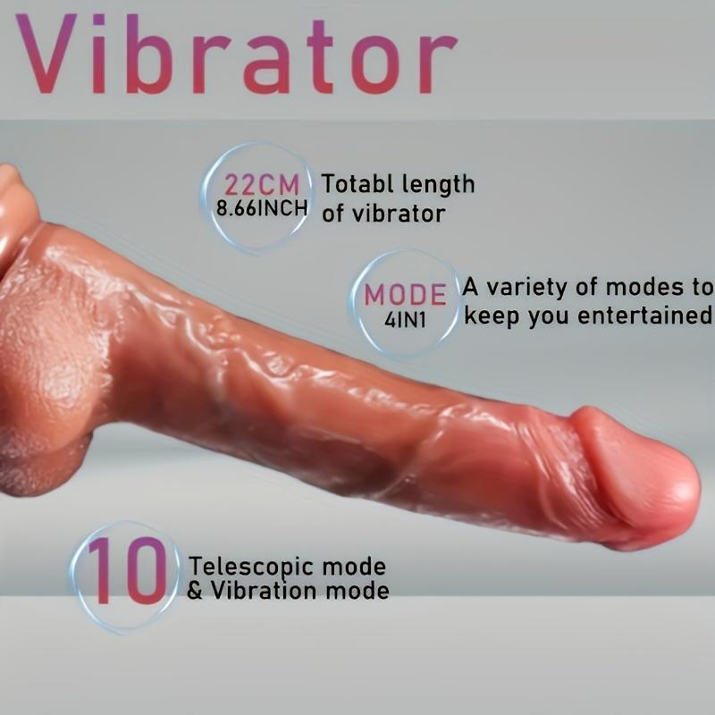 42°C Heating Sex Toys Realistic Silicone Thrusting Dildo Vibrator,Anal Dildo Electric Dildo With Strong Suction Cup,Toys For Men/Women+Exotic Play