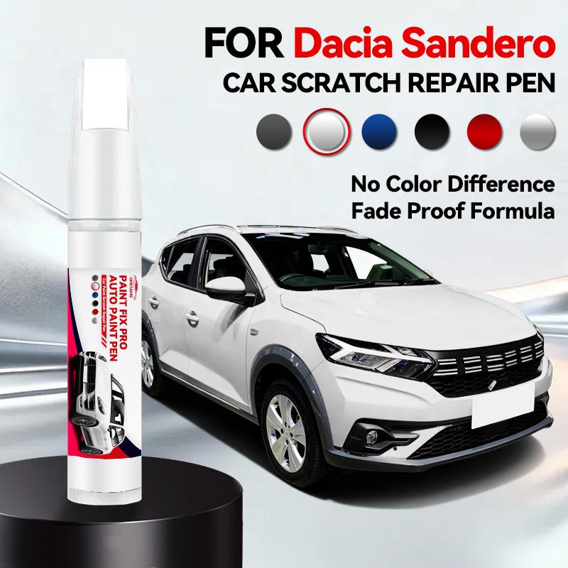 Car Paint Repair Pen For 2008-2025 Dacia Sandero Paint Scratch Repair Accessories Blue Green Grey Red White Grey Beige