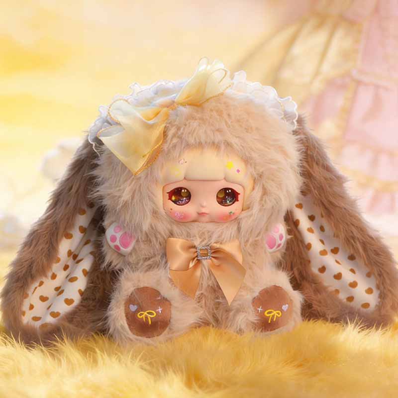 Nieuwe Xuefu Konijn Kant Droom 600% Vloeibaar Zand Oog Serie Blind Box Zacht Knuffelkussen Ornament Mysteriedoos Verrassingscadeau Speelgoed