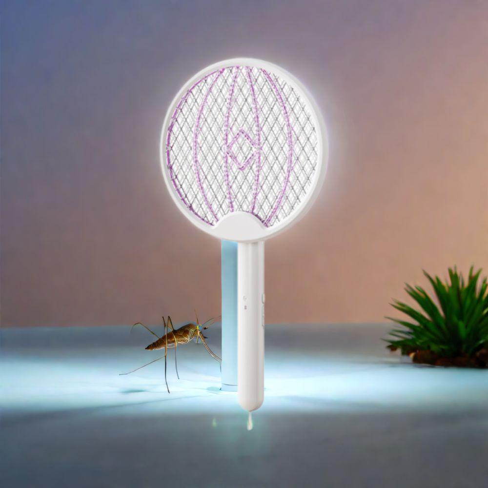 Rechargeable Electric Mosquito Swatter Foldable Bug Zapper Mosquito Killer Fly Swatter Trap Garden