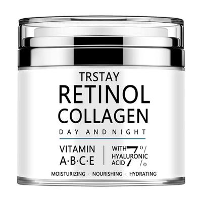 Collagene e retinolo e vitamina A, B, C, E schiarente illuminante idratante per la cura della pelle del viso prodotto di bellezza crema sbiancante