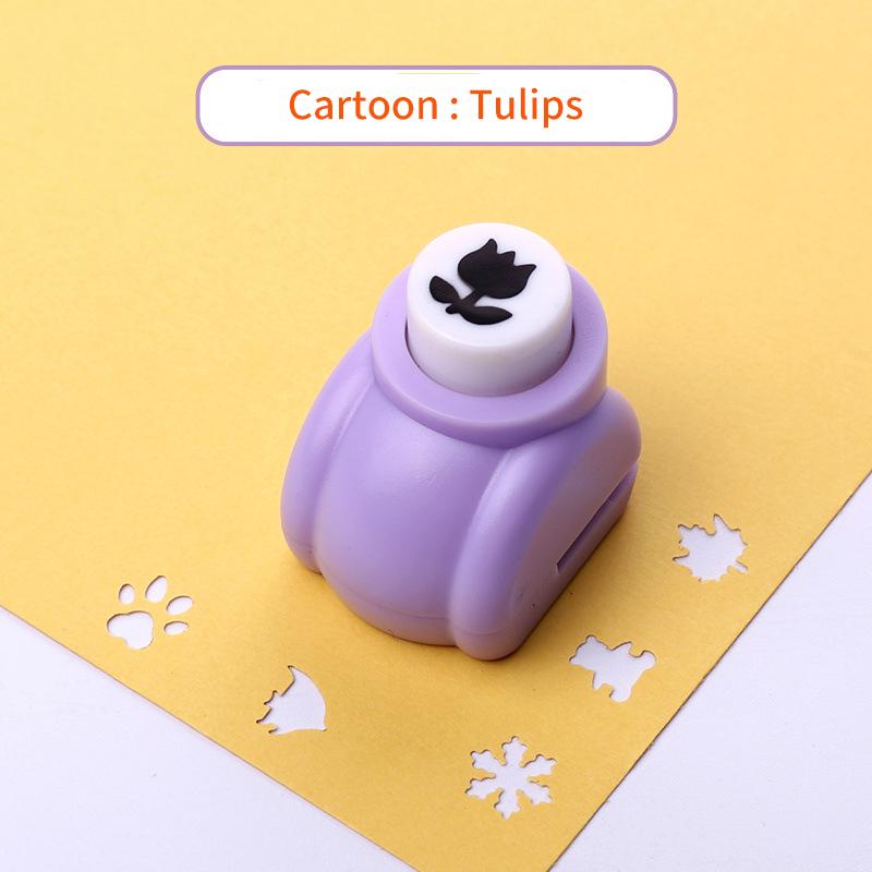 1PC Purple Mini Scrapbook Punches 10mm for Handmade Cutter Diy Flower Paper Gift Card Crafts Printing Pattern Punch Hole Puncher