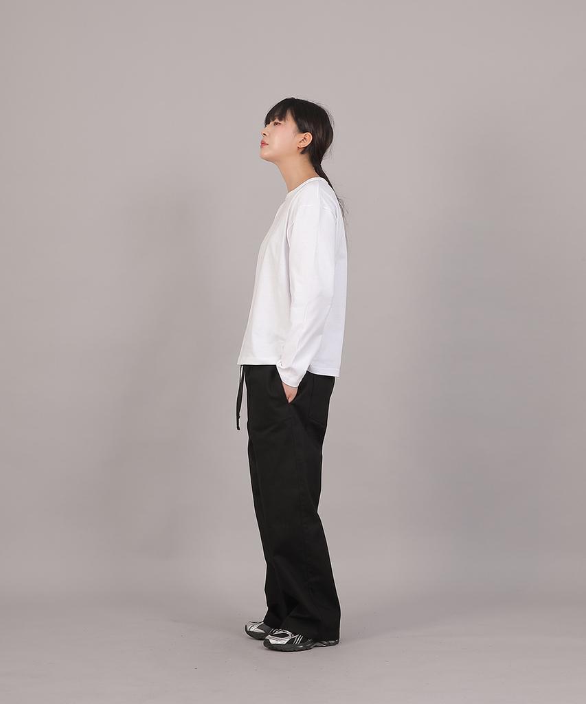 SAINTCREW Core Wide Elastic Waist Pants Mwp-391 Black