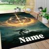 Custom Name "Power Elements" Carpet Rug Customizable Soft Washable Anti-Slip Home Living Room Sofa Mats Personalized Rug. 0909418
