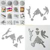 Basketball Team Cutting Dies Stencil DIY Scrapbooking Album Paper Card Embossing Top Sale