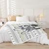 Husky Dog Pattern Blanket Soft Fleece Throw Pet Lover Gift Home Decor Cozy Bedding for Dog Owners Living Room Decoration