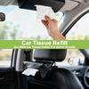 4 Packs 200 Car Tissues - Car Tissue Refill 3-Ply 50 Sheets Fit For Visor Napk Holder Long-Lasting Travel Ultra-Soft And Smooth Gift For Vehicle