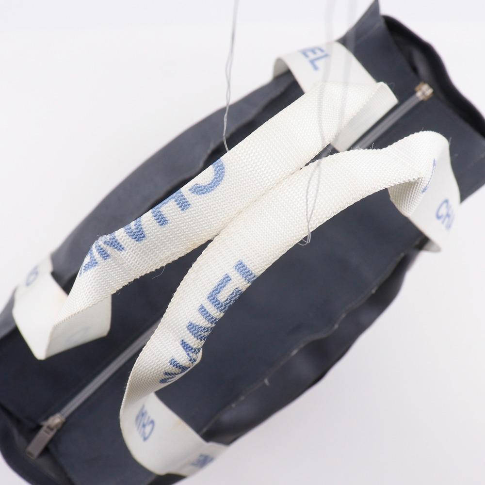 CHANEL Sports line Tote Bag logo gray Nylon Women Used