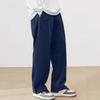 Men's Corduroy Casual Pants Joggers Cargo Pants Drawstring Elastic Waist Baggy Sweatpants with Pockets Fall Winter Straight Leg Trousers for Male