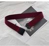 Elastic Versatile Waist Belt For Women Featuring Stylish Plastic Fastener In Elegant Black