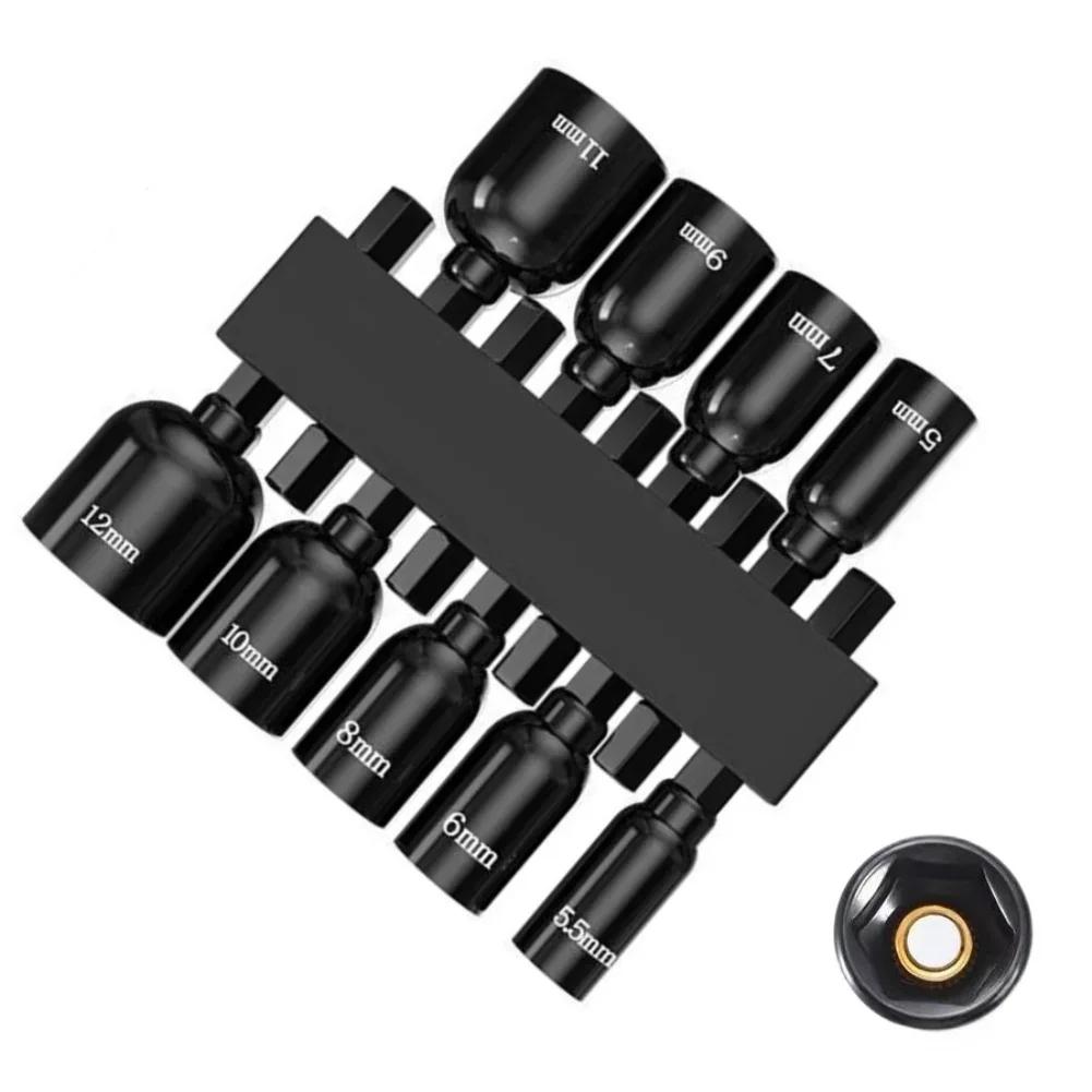 Magnetic Tip Magnetic Nut Driver Fits Power Drills Fits Cordless Drivers Snug Fit In Chuck Magnetic Nut Driver Set
