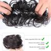 Synthetic Curly Bun Messy Claw Chignon Clip Elastic Hair Scrunchies Hairpieces Donut Updo Hair Pieces For Women