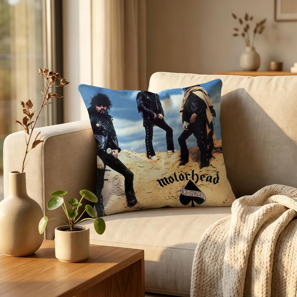 Rock band MMotorhead cushion cover Comfortable Decorative For Bedroom Living room Dormitory Picnic and Holiday Decoration