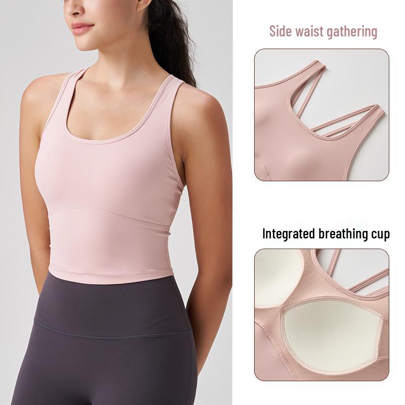 Débardeur de Yoga Anti-bactérien de Haute Qualité pour Femmes avec un Magnifique Dos - Sous-vêtement de Sport Ajusté pour le Pilates et le Fitness en Plein Air