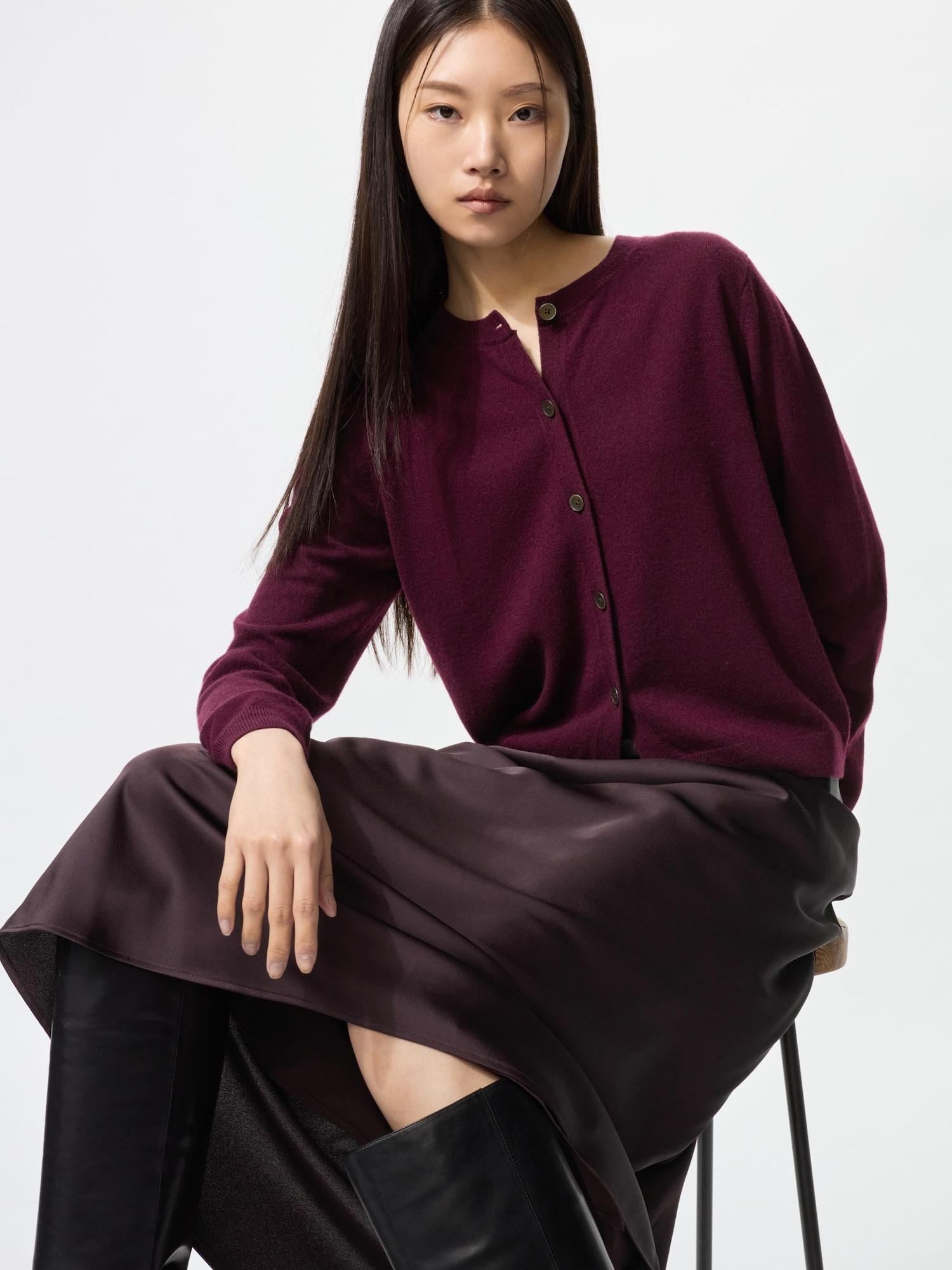 

Короткий кардиган Uniqlo Cashmere с круглым вырезом 17 RED/WOMEN M