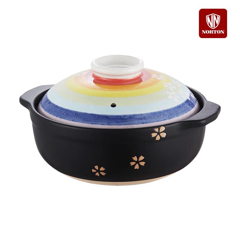 NORTON Snow Cherry Rainbow 25CM Clay Pot