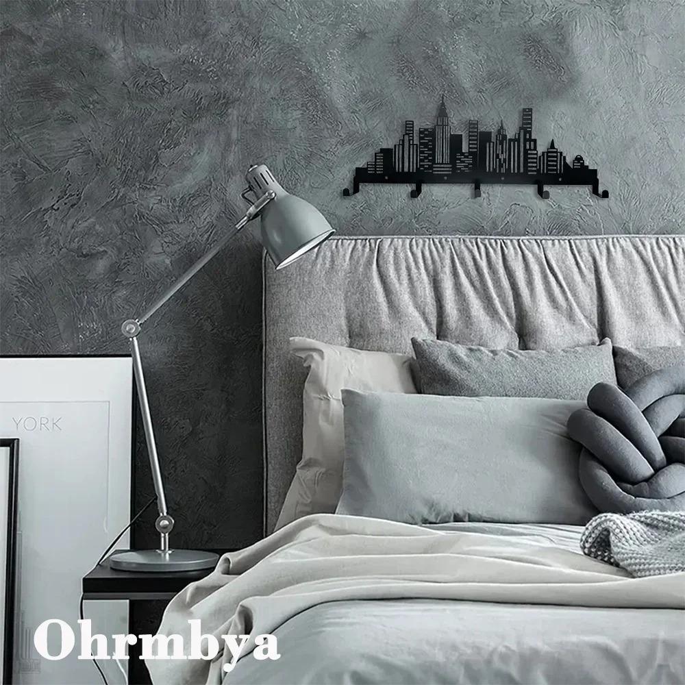 Вешалка для одежды в современном городском стиле – настенная вешалка для полотенец — фото 4