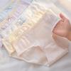 Ladies' Breathable Cartoon Cotton Underwear - Comfortable Antibacterial Waistband Triangle Pants